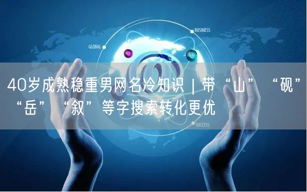 40岁成熟稳重男网名冷知识｜带“山”“砚”“岳”“叙”等字搜索转化更优